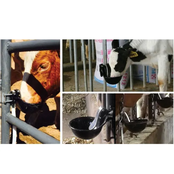 25cm Cattle Drinking Bowl - Iron Cast Mounted Automatic Water Cow Horse Trough image: 5