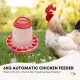 6Kg Automatic Chicken Feeder - Plastic Poultry Chook Hen Feeding Seed Bucket image: 2