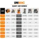Unimac 16L Silent Oil-Free Electric Air Compressor, 116PSI Portable with Wheels and Handle, Twin Nitto Outlets for Airtools, Tyre Inflation image: 7